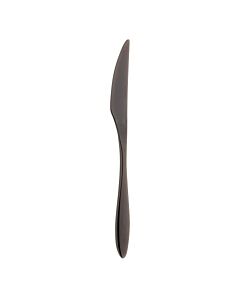 Gioia Gun Metal 18/10 dessertmes 19,8 cm, doos van 12 stuks