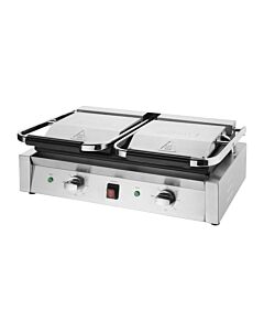 Buffalo Bistro Dubbele Geribbelde Contactgrill