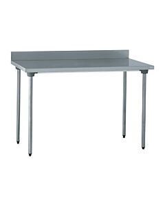 Tournus RVS werktafel met achteropstand 140cm