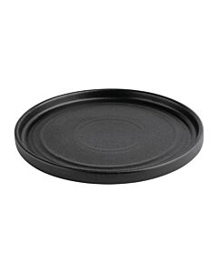 Olympia Cavolo platte ronde borden 18cm zwart (4 stuks)