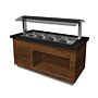 SARO Saladebar model PREMIUM LINE- SB-K 170 bruin-zwart, 366-2205