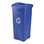 Untouchable container, Rubbermaid, model: VB 003569, blauw, recyclingsymbool