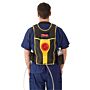 Flow Backpack, Rubbermaid, model: VB 182909, zwart, geel