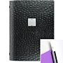 Menumap A4 Dagstyle, Struis, Zwart, 29.7x21cm, Easy-Clip