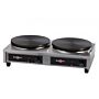 Crepes bakplaat Krampouz, rond, Gas, 2x35Øcm, 75x39,1x19,5(h)cm 2x6000W