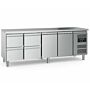 Ecofrost 700 Koelwerkbank 2 Drs 4 Laden, 553L ,223Bx85Hx70D, 340W/230V