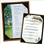 Luxe houten menubord English style