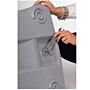 Stoepbord Heavy, 36.5 ltr watertank, A0, 100% waterdicht, Zilver