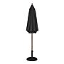 Parasol Bolero, rond, Zwart, 2,5 meter