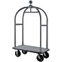 Lobby trolley wagen Bolero, RVS 112(b)x191(h)x61(d)cm, max 350kg, eenvoudige montage