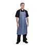 Schort Whites Chefs Clothing, keuken, blauw/wit, lang, zonder zak, nylon, 102x71cm
