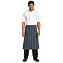 Sloof Whites Chefs Clothing, standaard, blauw/wit, lang, zonder zak, poly/ktn, 75x70cm