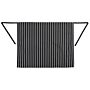 Sloof Chef Works, standaard,  zwart/wit, gestreept, lang, zonder zak, poly/ktn, 90x76cm