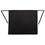 Sloof Whites Chefs Clothing, standaard, zwart, lang, met zak, poly/ktn, 76x92cm