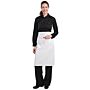 Sloof Whites Chefs Clothing, bistro,  wit, lang, met zak, poly/ktn, 70x100cm