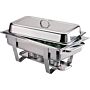 Chafing Dish Olympia, RVS, 1/1GN, 9L, 63,5(b)x31,8(d)x10,2(h)cm, Compleet, 4 stuks    