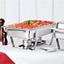 Chafing Dish Olympia, RVS, 1/1GN, 9L, 63,5(b)x31,8(d)x10,2(h)cm, Compleet, 4 stuks    