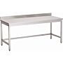 RVS Werktafel Gastro M, achteropstand, 200(b)x70(d)x85(h)cm