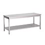 RVS Werktafel Gastro M, onderblad, 150(b)x70(d)x85(h)cm