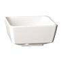 Float melamine vierkante kom wit 5,5cm
