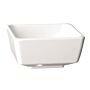 Float melamine vierkante kom wit 9cm