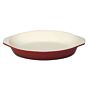 Vogue ovale gietijzeren gratineerschaal 65cl rood