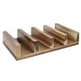 Olympia tacohouder acaciahout 15x12x4cm, 12(h) x 4(b) x 15(d)cm