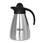 Thermoskan Olympia, RVS, 1L, met schroefdop, MILK