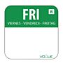 Kleurcode sticker vrijdag/groen Vogue, 1000 stuks