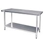 RVS Werktafel Vogue, onderblad, 120(b)x60(d)x90(h)cm