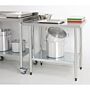 RVS Werktafel Vogue, onderblad, 180(b)x60(d)x90(h)cm