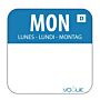 Oplosbare voedsel stickers maandag/blauw Vogue, rol 1000