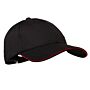 Colour by Chef Works Cool Vent baseball cap zwart en rood