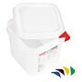 Voedselbak Araven, 2,6L, GN1/6, incl deksel, 4 stuks