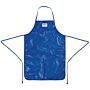 Schort Burnguard, met vaporguard, blauw, lang, zonder zak, nylon, 93x64cm