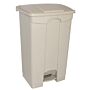 Jantex beige pedaal afvalbak 65Ltr