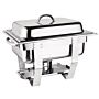 Chafing Dish Milan, RVS, 1/2 GN, 3,7L, 36,5(h)x30(h)x30(d)cm, compleet