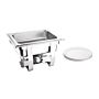 Chafing Dish Milan, RVS, 1/2 GN, 3,7L, 36,5(h)x30(h)x30(d)cm, compleet