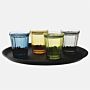 Olympia Cabot glazen tumbler blauw 26cl, 6 stuks