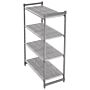 Cambro stelling 183cm hoog 4 schappen - 61cm diep - 152,5cm breed