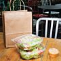 Fiesta Green composteerbare PLA saladebakken met scharnierdeksel 68,2cl