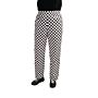 Whites Easyfit Teflon unisex koksbroek grote ruit zwart-wit XL