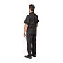 Chef Works Springfield unisex koksbuis met rits zwart M, Borstomvang: 102-107cm