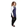Whites halterschort met V-hals donkerblauw, 83,8(l) x 69,8(b)cm