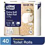 Tork ultrazacht toiletpapier 40 rollen, 50,6(h) x 22,4(b) x 20,9(d)cm