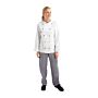Whites Chicago unisex koksbuis lange mouw wit L, Borstomvang: 112-117cm