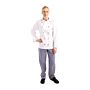 Whites Chicago unisex koksbuis lange mouw wit M, Borstomvang: 102-107cm
