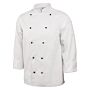 Whites Chicago unisex koksbuis lange mouw wit M, Borstomvang: 102-107cm