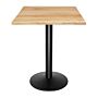 Bolero voorgeboord vierkant tafelblad naturel 700 x 700mm