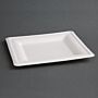 Fiesta Green composteerbare bagasse borden vierkant 159mm (50 stuks), 1,4(h) x 15,9(b)cm